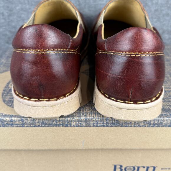 Born Men's Sawyer Loafers Slip-On Brown Full Grain Leather size 12 New in Box - Picture 6 of 13